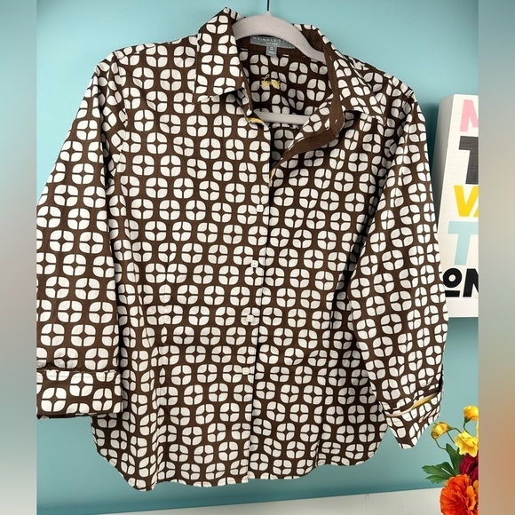 Foxcroft retro wrikler free cotton shirt,12 Petite, new like condition - Picture 6 of 11